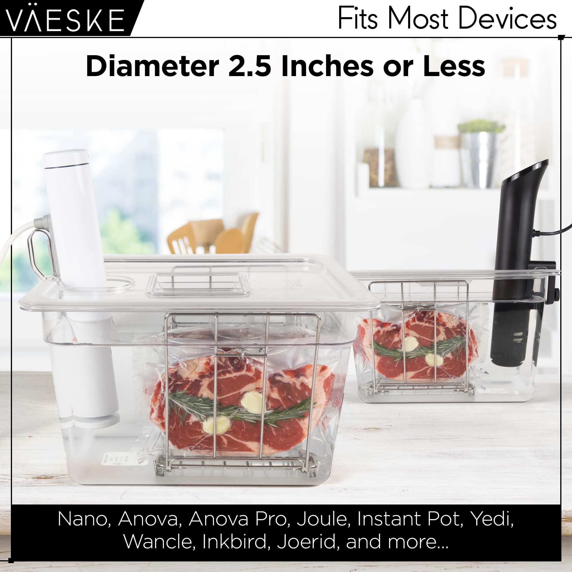Väeske rack antiflotante mantiene bolsas sumergidas
