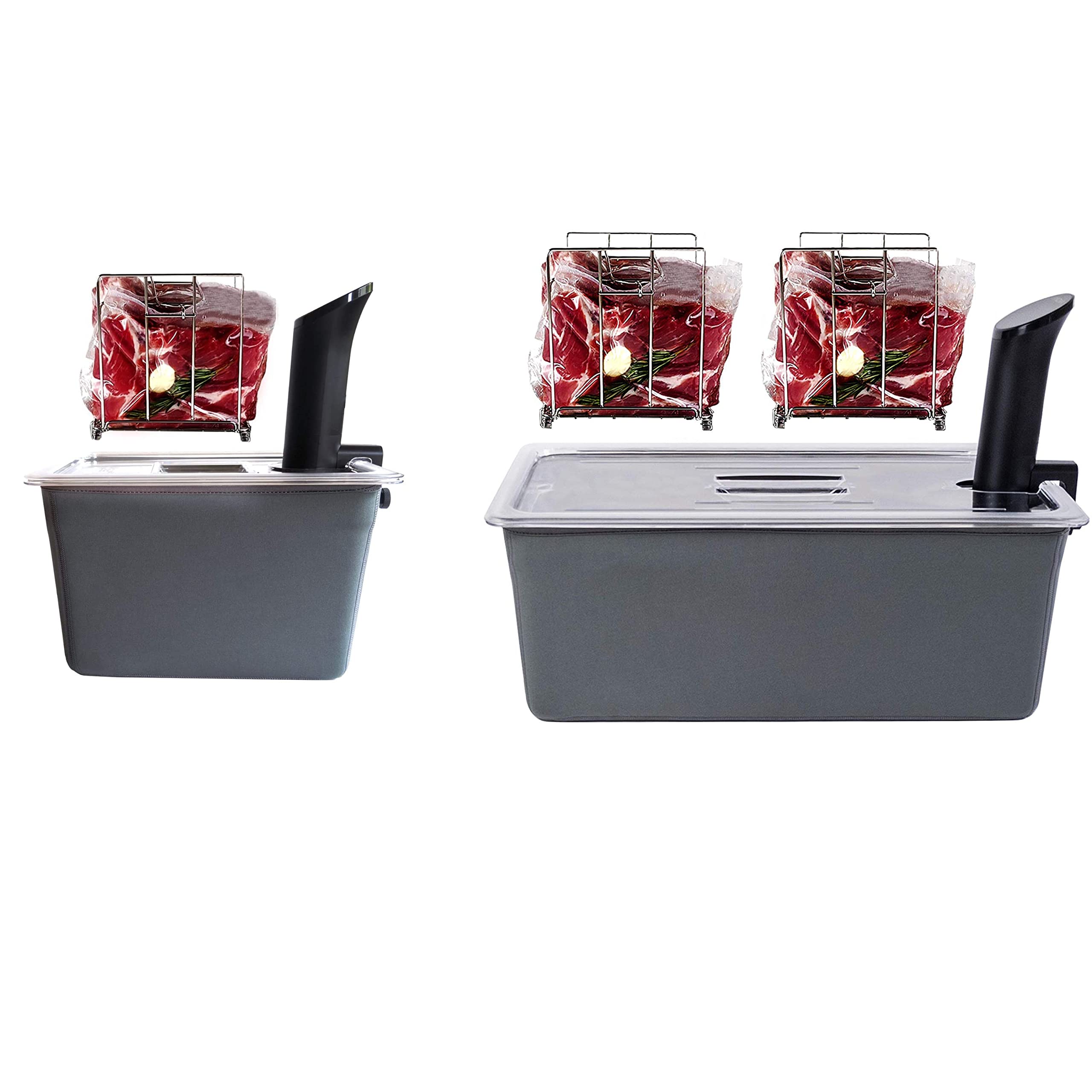 Väeske sous-vide 12qt contenedor para cocción uniforme y controlada