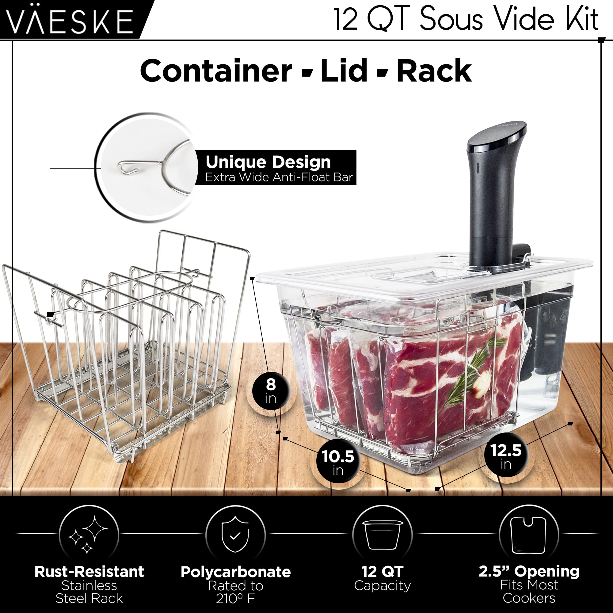 Väeske tapa anti evaporacion para cocción prolongada