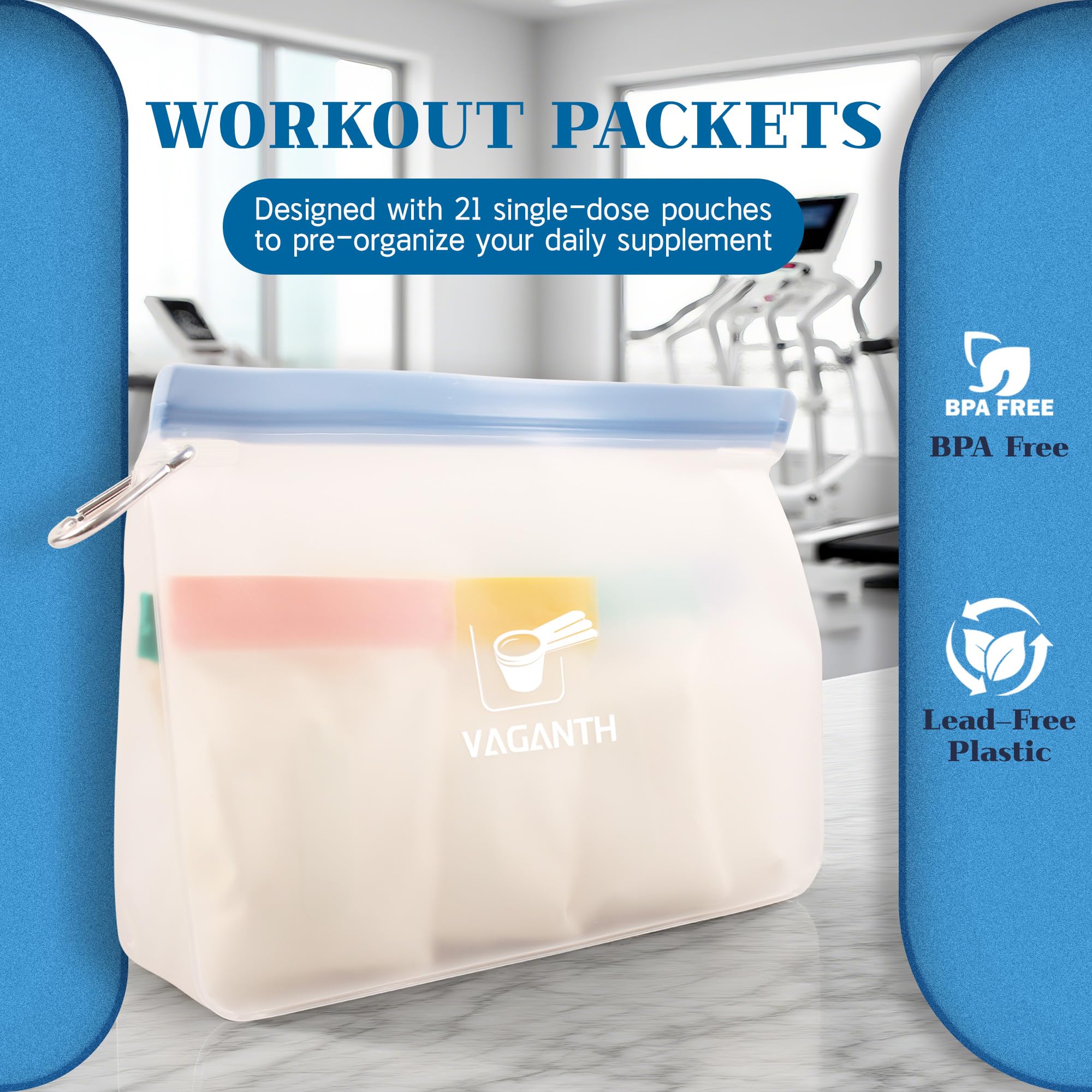 VAGANTH bolsas zip grandes: organización compacta para viajes.