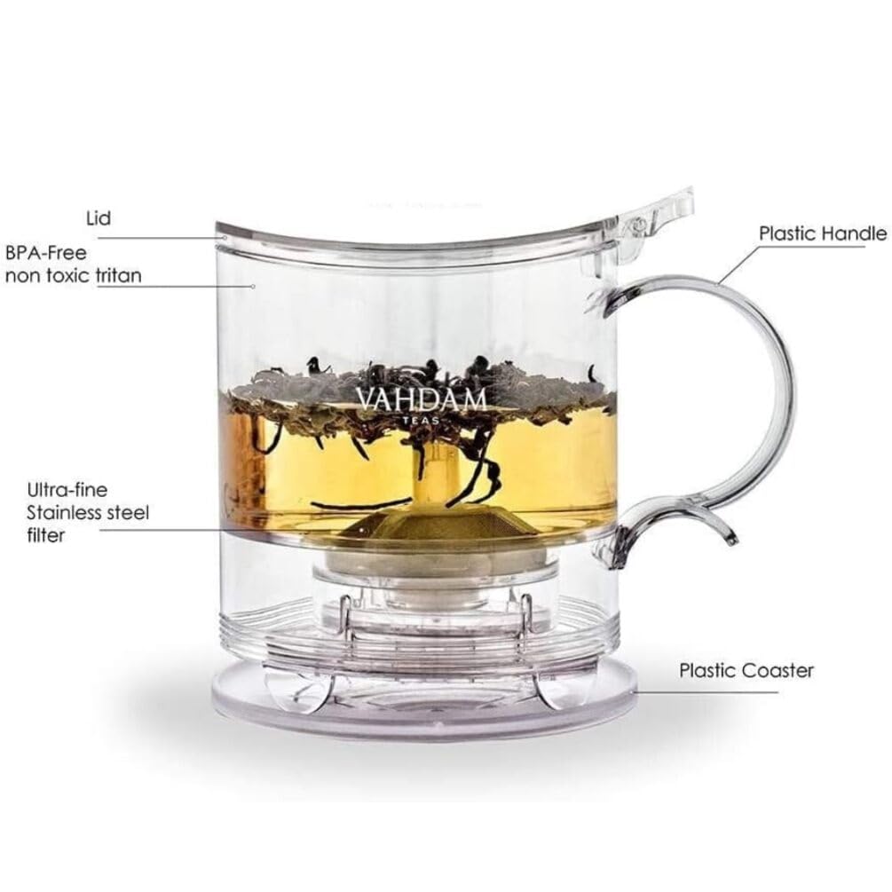 VAHDAM Imperial Tea Infuser Tetera de diseño moderno para tu mesa.