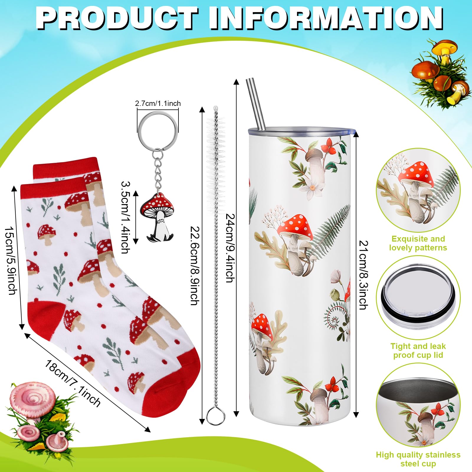 VAIPI bolsa lona hongo, resistente y reutilizable para compras diarias.