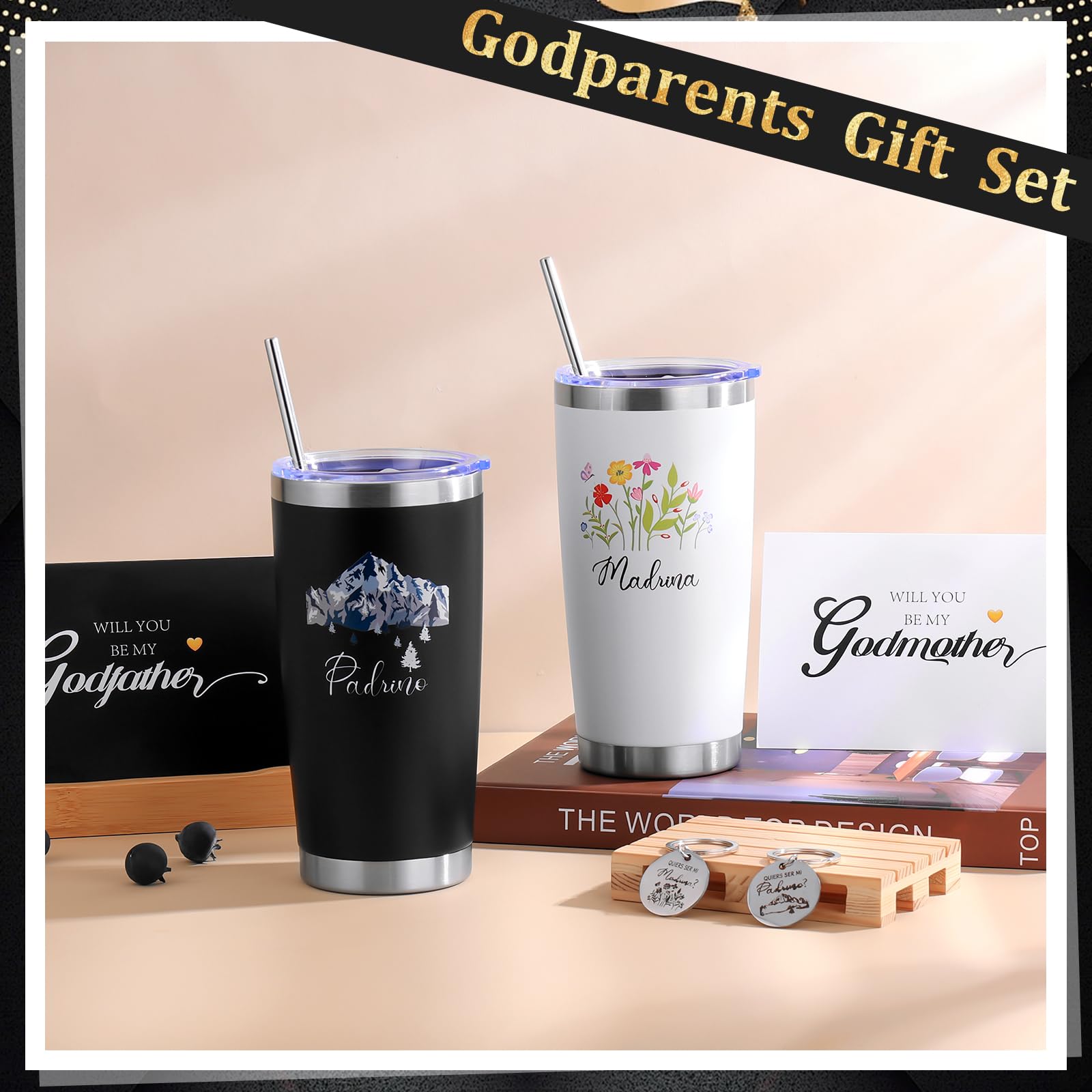 VAIPI llavero de acero inoxidable, regalo práctico y duradero para padrinos.