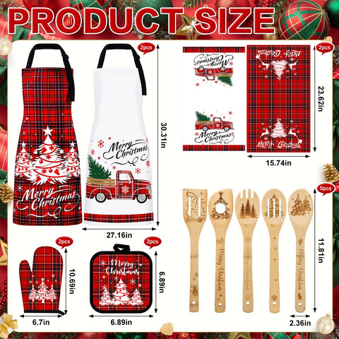 VAIPI manoplas de horno navideñas, protección térmica al hornear