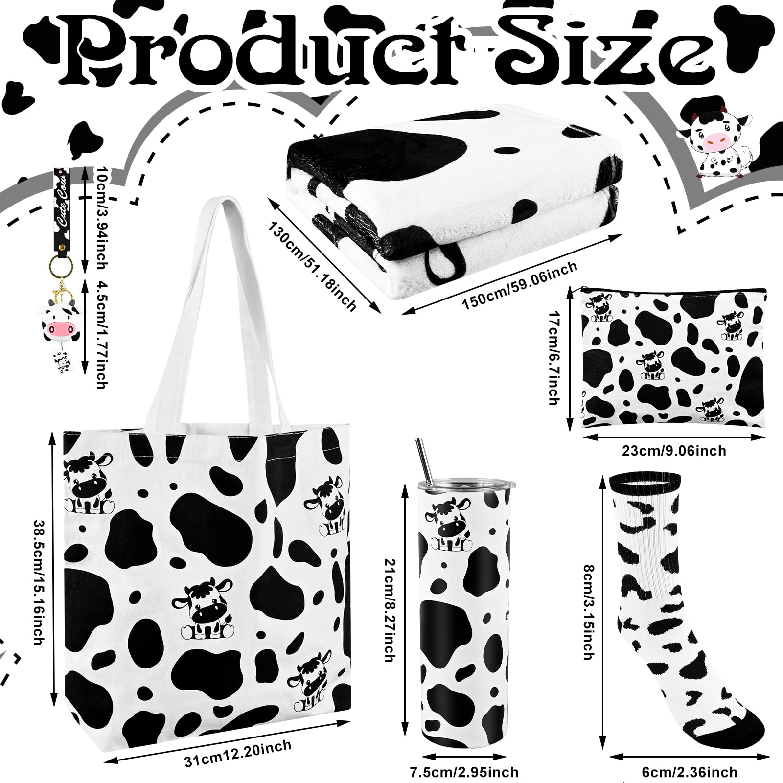 Taza VAIPI de acero inoxidable 20 oz con diseño vaca, ideal para uso diario