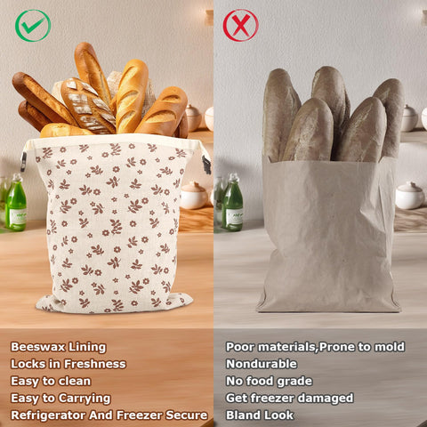 VAKEEN: bolsa con cierre tipo clip para transportar pan.