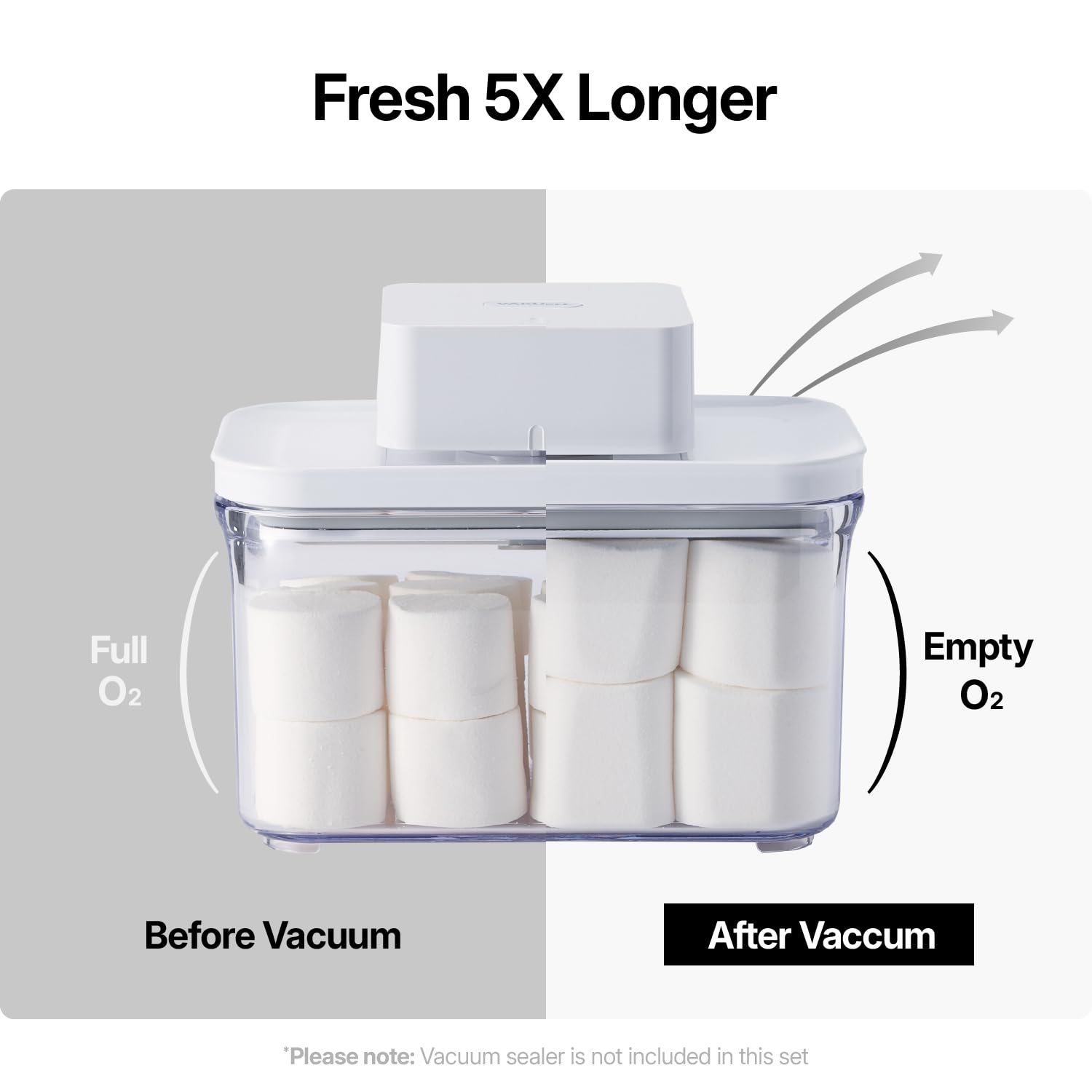 Protección 100% a prueba de fugas, ideal para ingredientes líquidos con Vakuen.