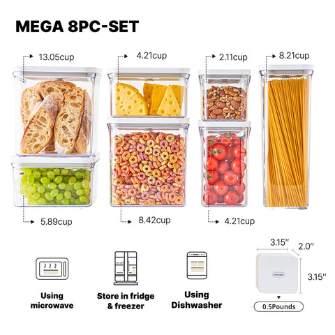 Materiales VAKUEN aptos para microondas y lavavajillas.
