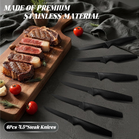 VALESKA cuchillo chef 20 piezas: corte preciso para carne y verduras