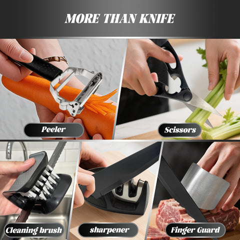 VALESKA cuchillo para pan 20 piezas: cortes limpios