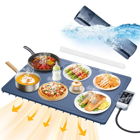 Valoidea manta calentadora de alimentos, azul marino, mantiene la comida caliente de forma uniforme.