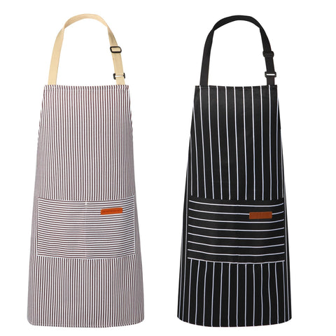 Delantal VALOME con dos bolsillos para cocinar, práctico y cómodo durante largas jornadas.