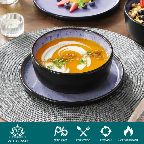 Cuenco de sopa profundo vancasso Amber para calentar