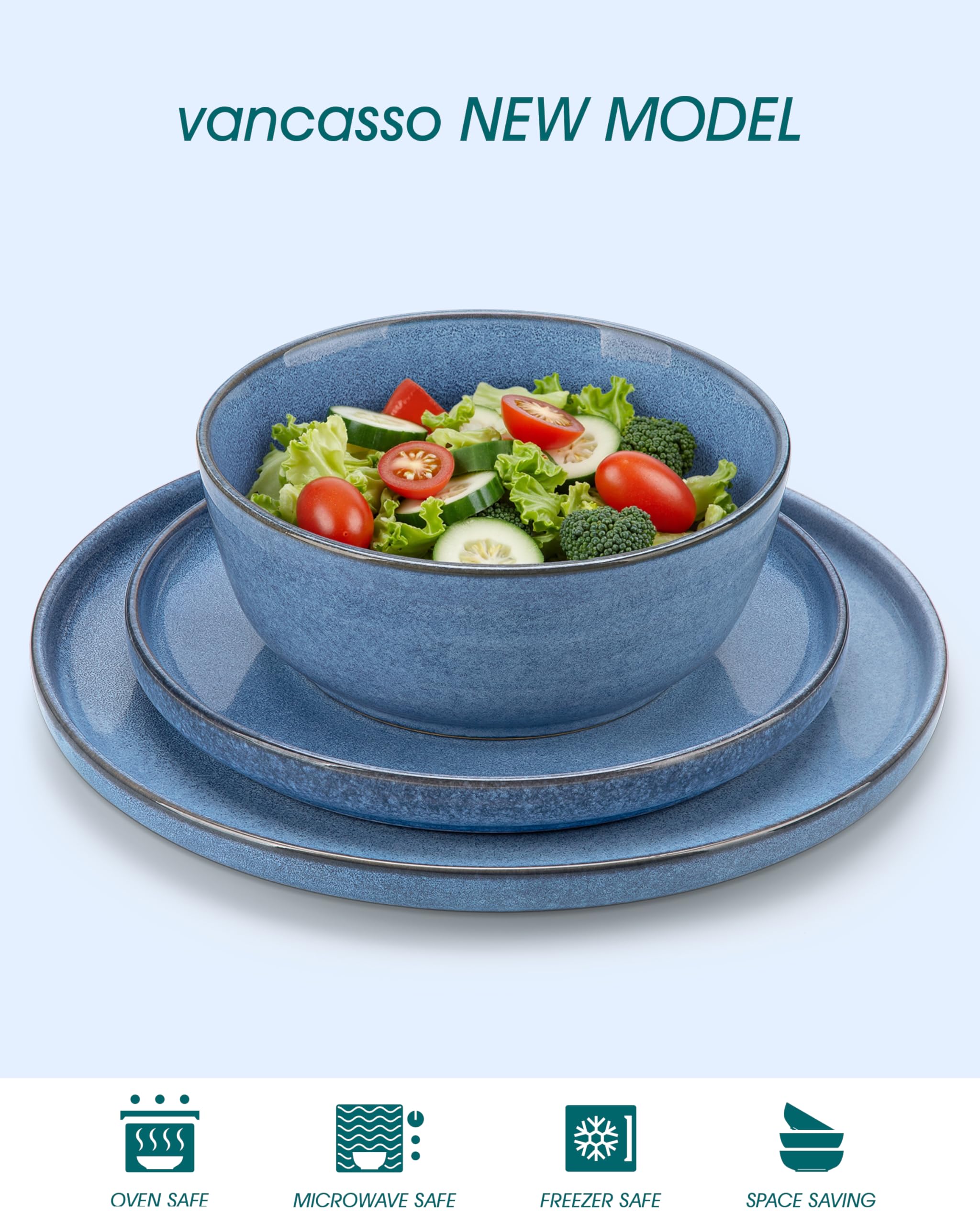Plato de ensalada ANYA: tamaño ideal para porciones equilibradas.