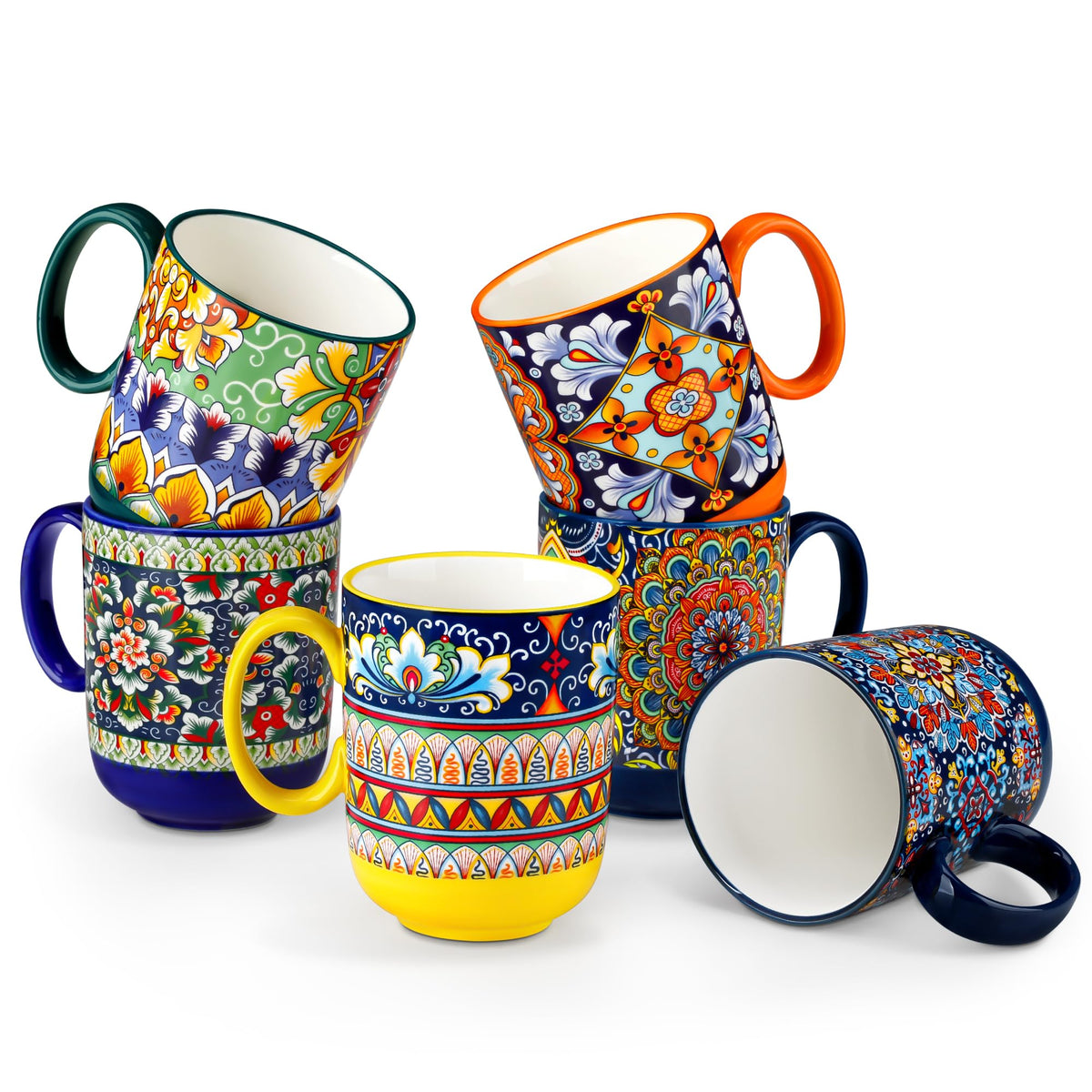Tazas Boho de Vancasso, 14oz frontal, ideal para ritual diario.