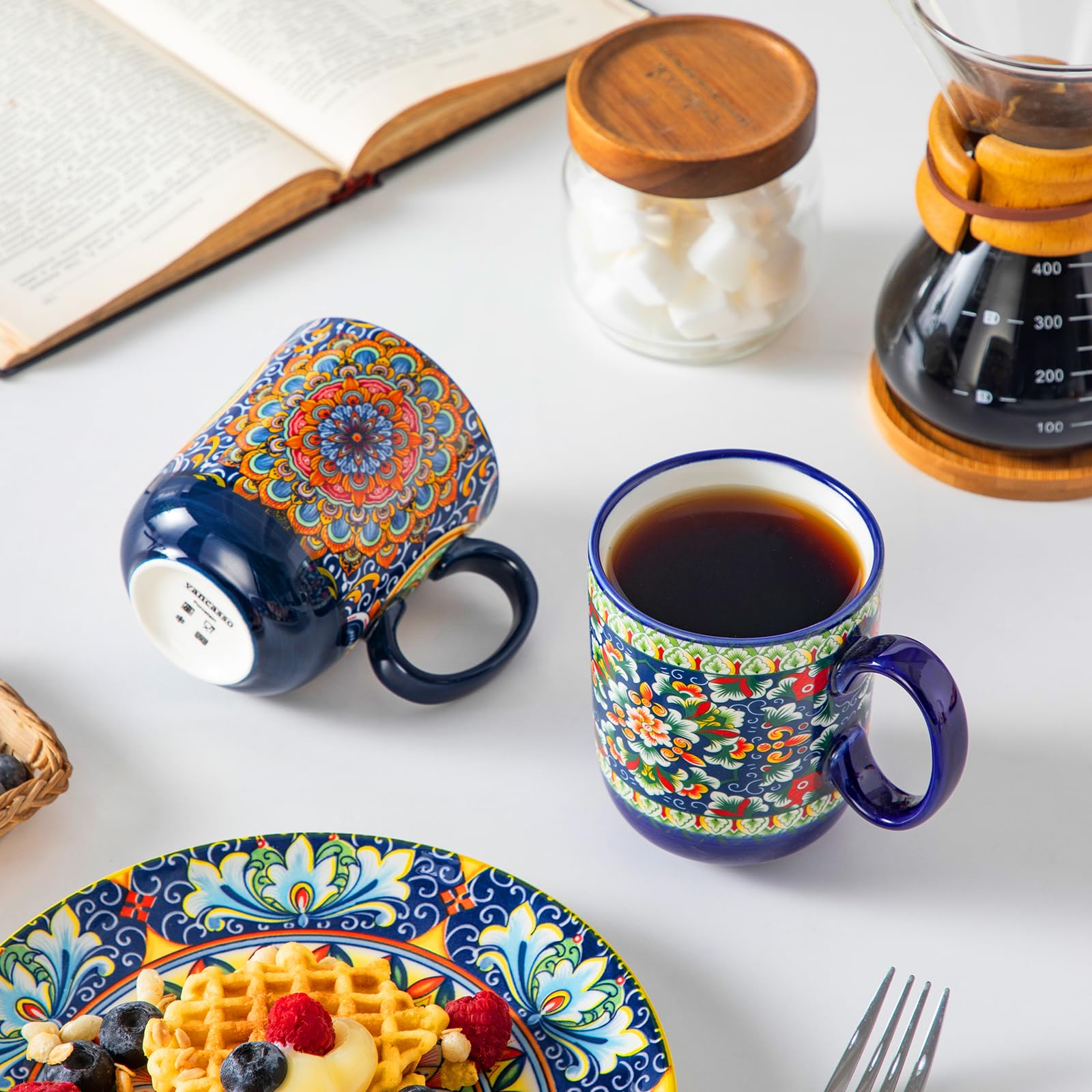 Tazas Boho de Vancasso, uso diario cómodo y práctico.