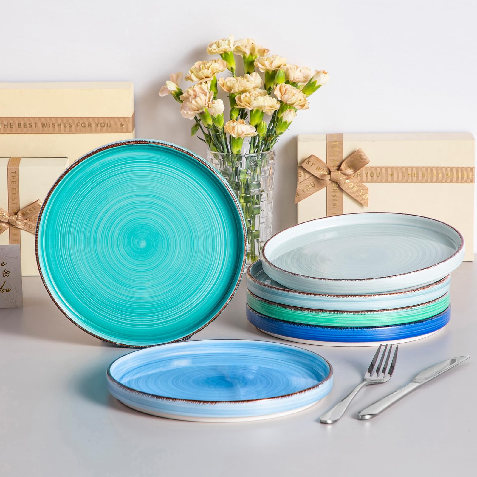 Vancasso Bonita diseños azules variados mejoran la experiencia en la mesa