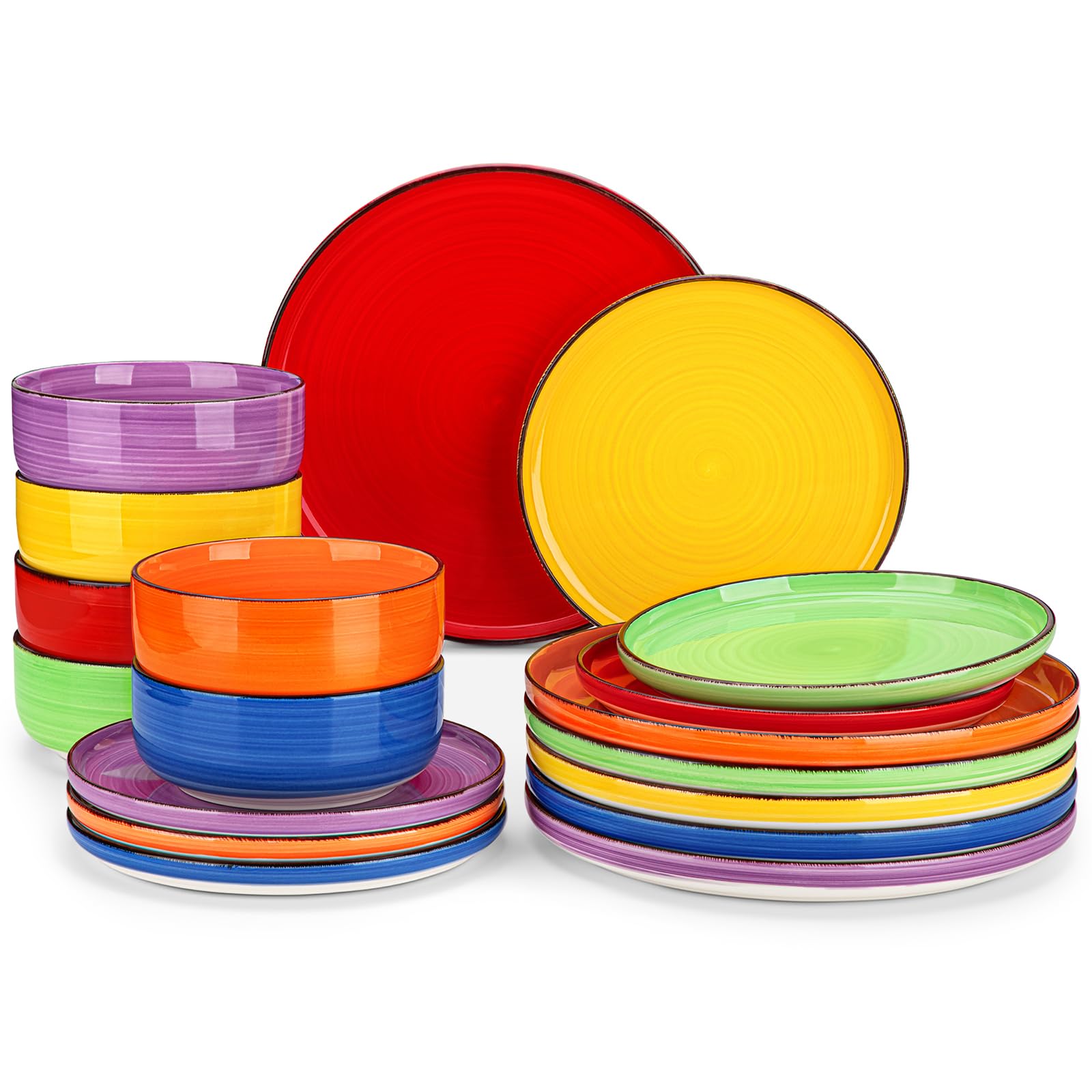 Vancasso Bonita juego de cena, plato principal multicolor para ocasiones especiales