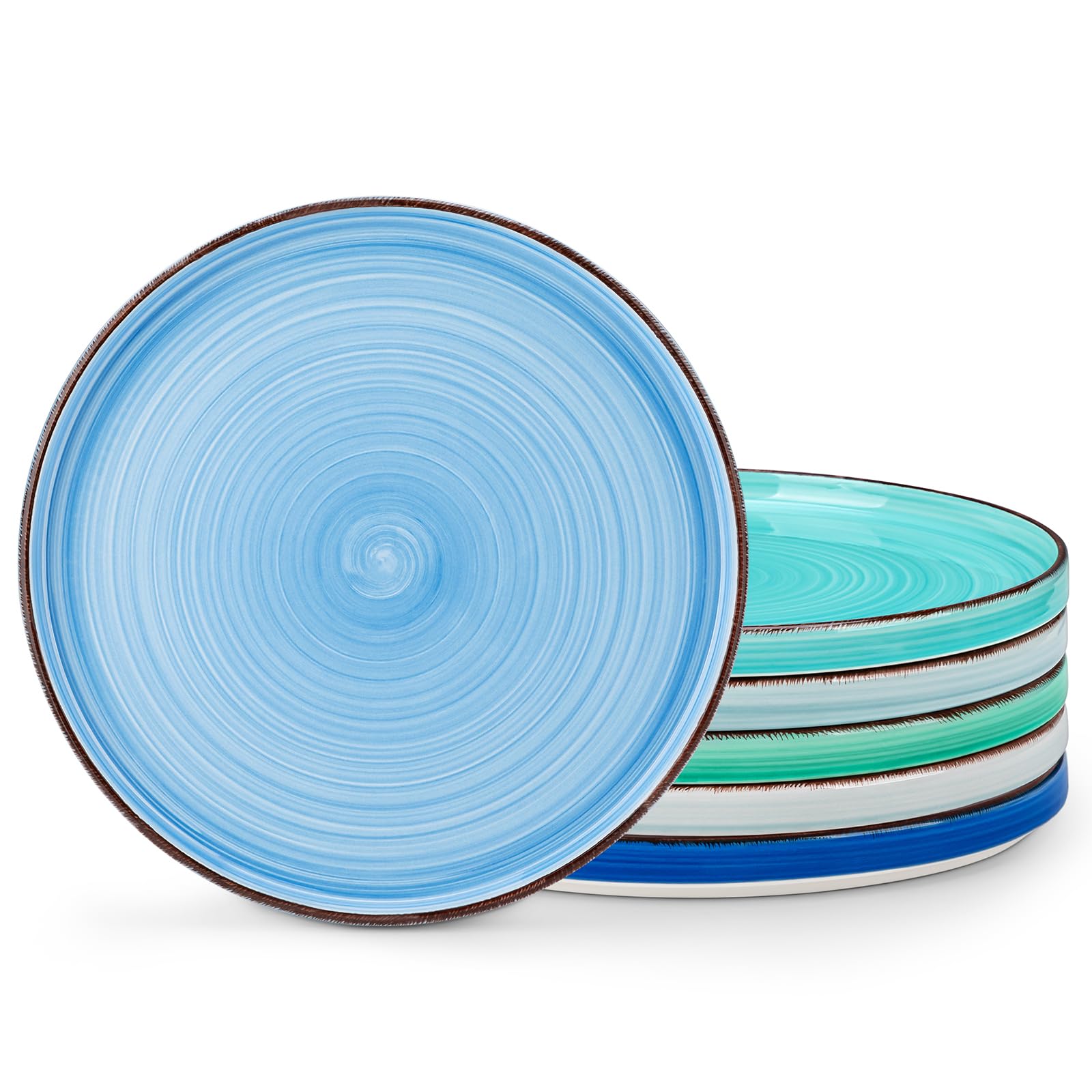 Vancasso Bonita plato de cena con diseño azul abstracto para una mesa atractiva