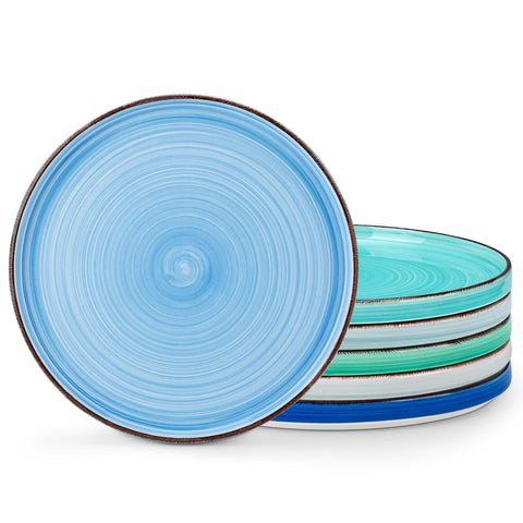 Vancasso Bonita plato de cena con diseño azul abstracto para una mesa atractiva