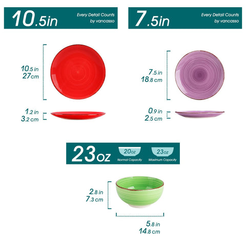 Vancasso Bonita: plato hondo con espirales, perfecto para sopas.
