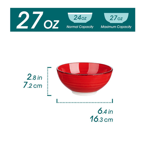 Vancasso Bonita tazones cereal detalle borde marrón que realza la presentación.