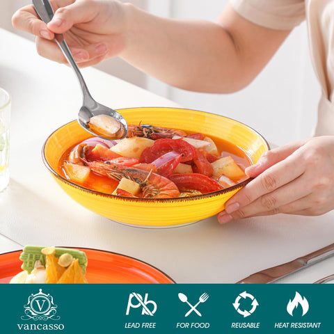Vancasso Bonita tazones pasta 950 ml, perfectos para porciones generosas.