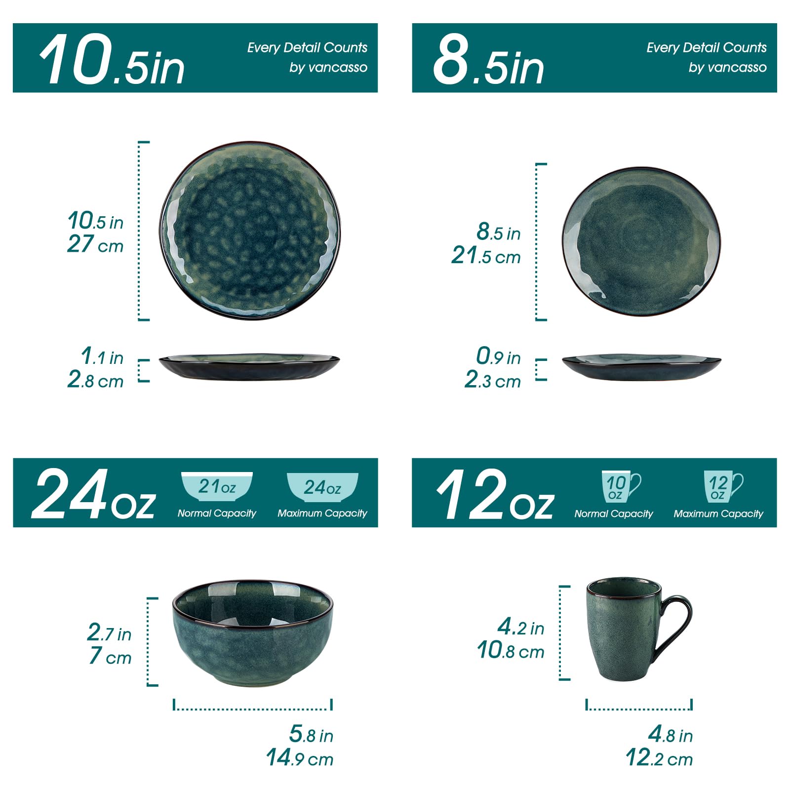 Vancasso Estrellado: platos postre elegantes para uso diario y cenas especiales.