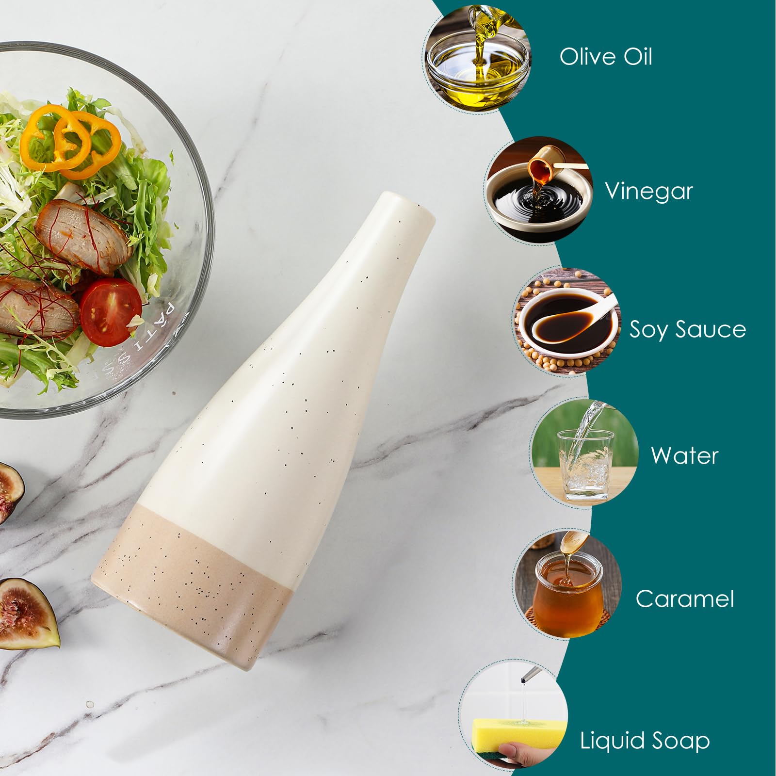 Vancasso dispensador multiuso, ideal para aceites, vinagre y salsas.