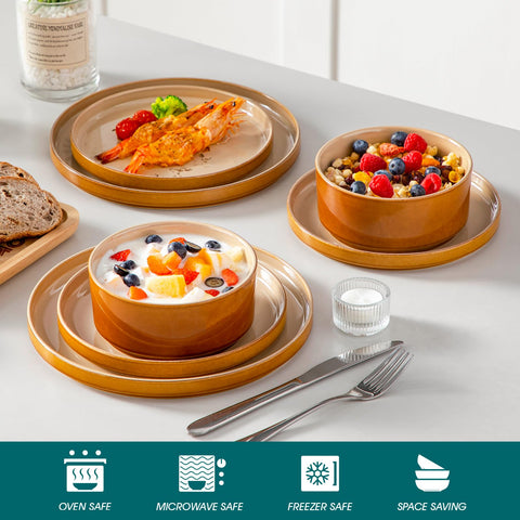 vancasso Onion glaseado caramelo externo, toque cálido a la mesa