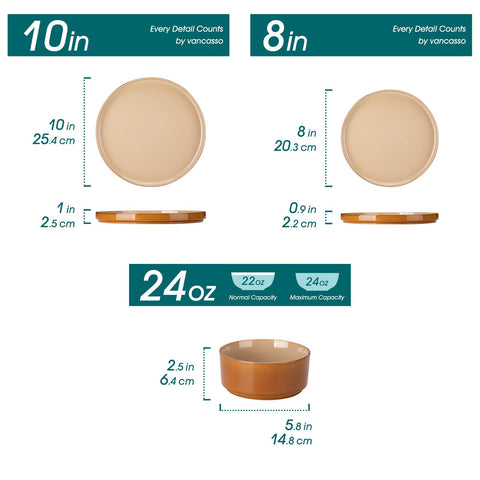 vancasso Onion plato 8 pulgadas, perfecto para ensaladas coloridas