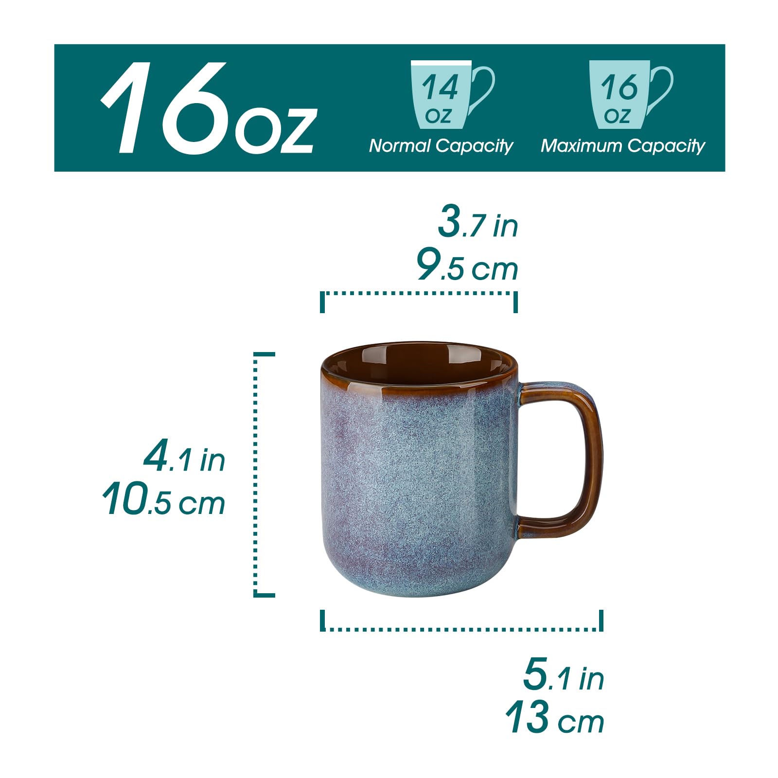 Taza cerámica con asa ergonómica de Vancasso Onion para un agarre cómodo.