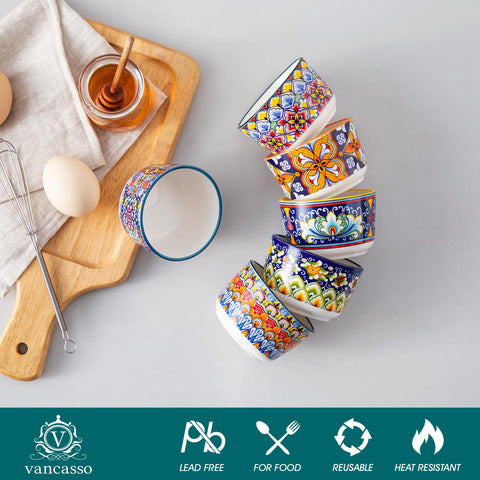 Ramequines Vancasso aptos para hornear pudín y postres en porciones