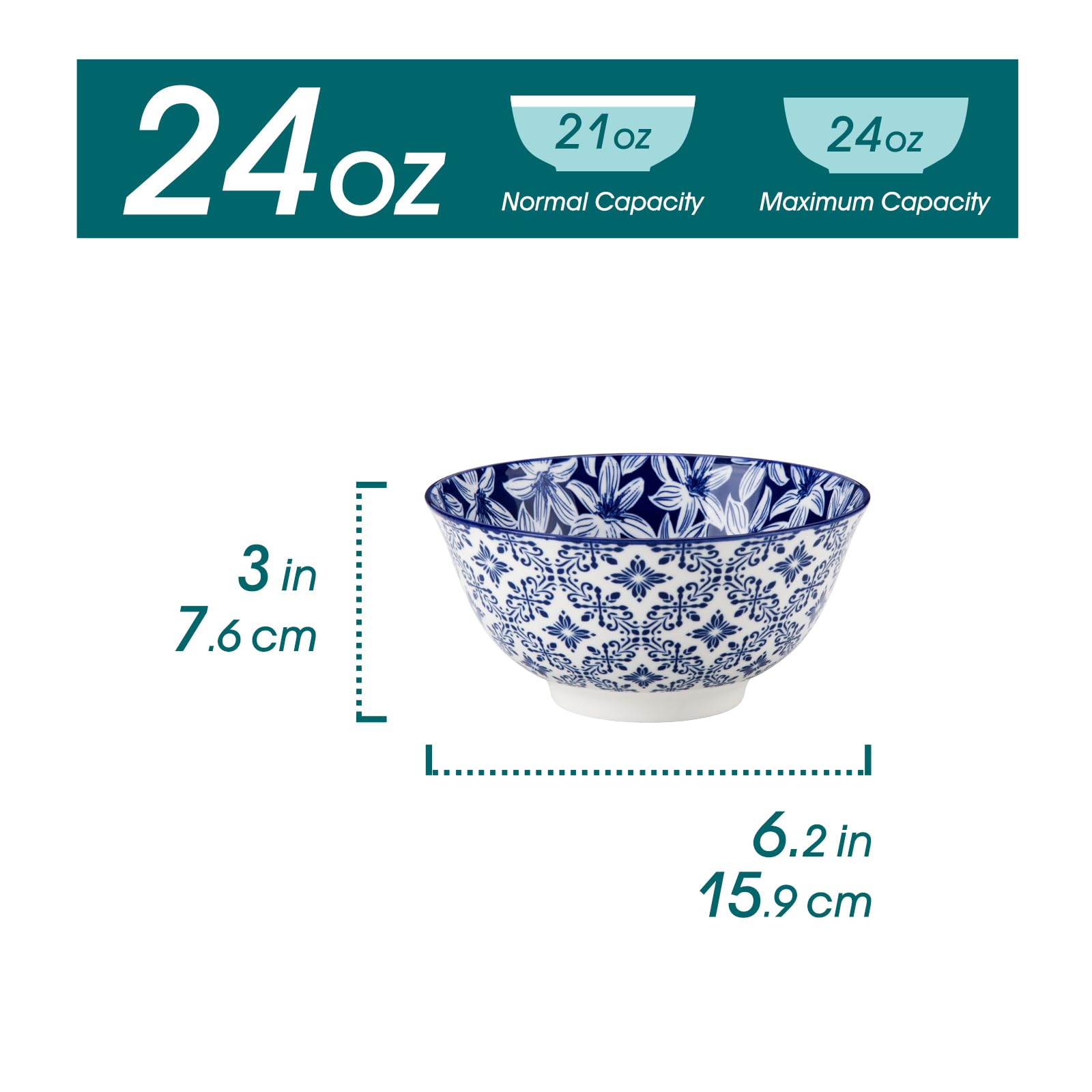 tazón de sopa vancasso Selene, diseño azul blanco, realza la mesa con elegancia.