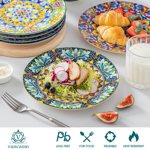 Diseño bohemio y colores vivos de Vancasso Simi para la mesa.