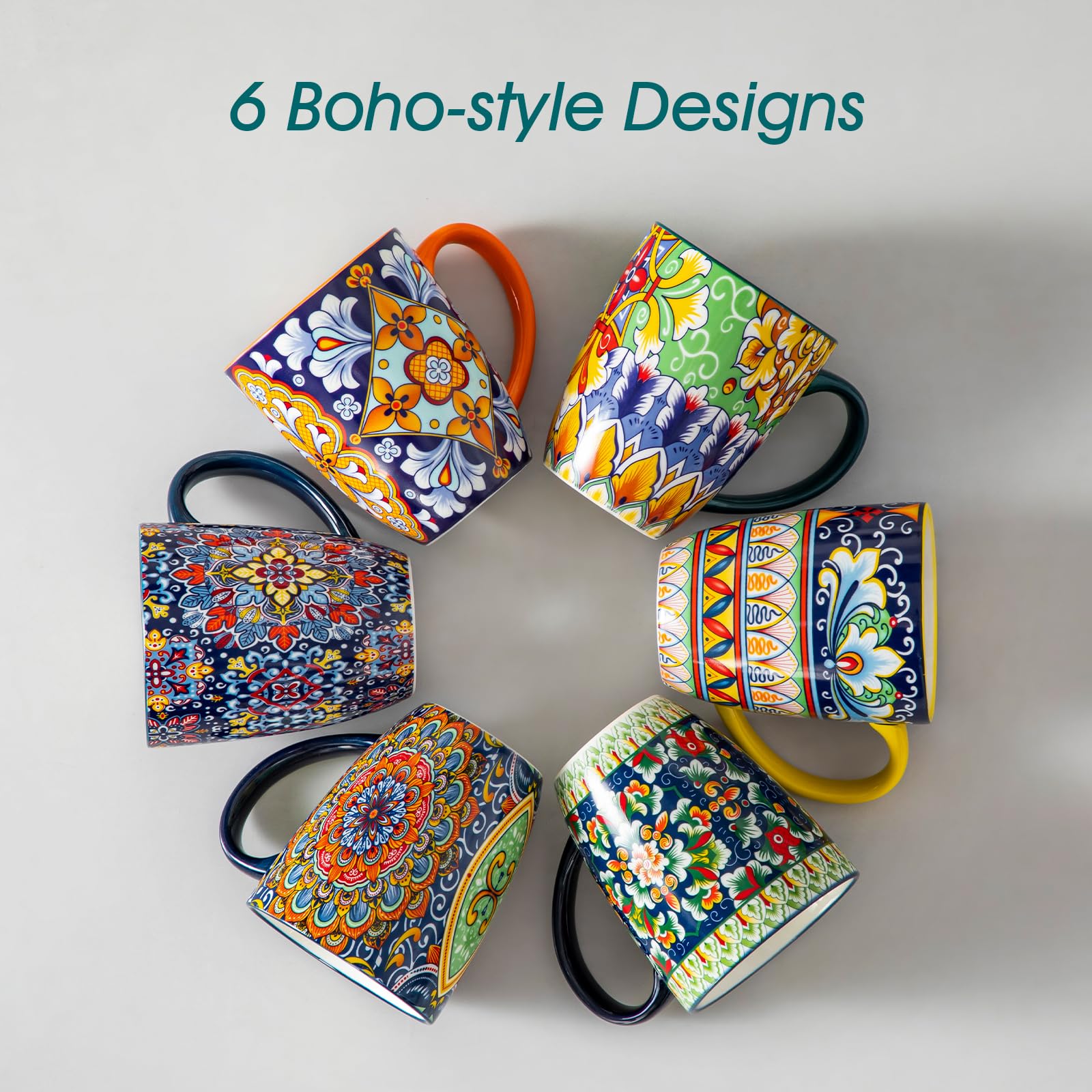 Vancasso SIMI tazas boho para café con leche y chocolate caliente.