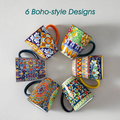 Vancasso SIMI tazas boho para café con leche y chocolate caliente.