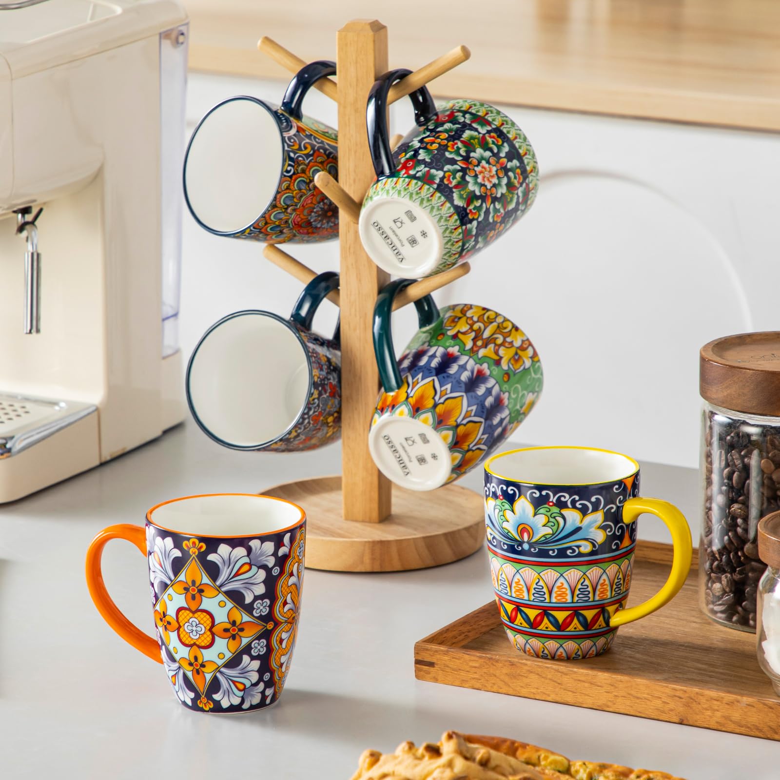 Vancasso SIMI tazas boho, diseño artesanal para oficina y hogar.