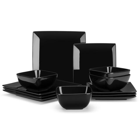 Vancasso Soho, conjunto de vajilla 12 piezas, estilo elegante para cenas diarias en mesa moderna