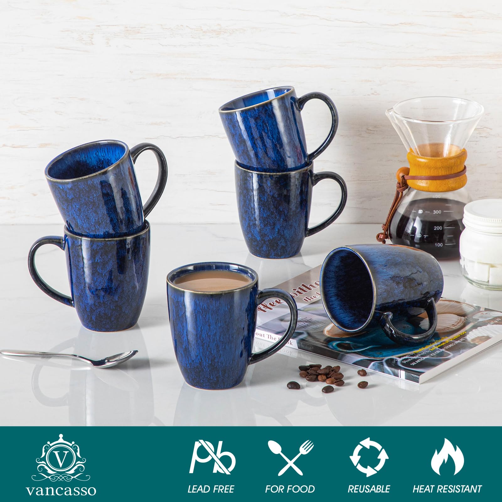 Taza Vancasso STARRY apta para microondas y lavavajillas