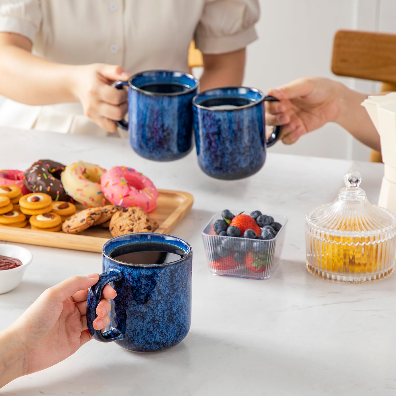 Taza vancasso STARRY glaseado de horno único, colores duraderos