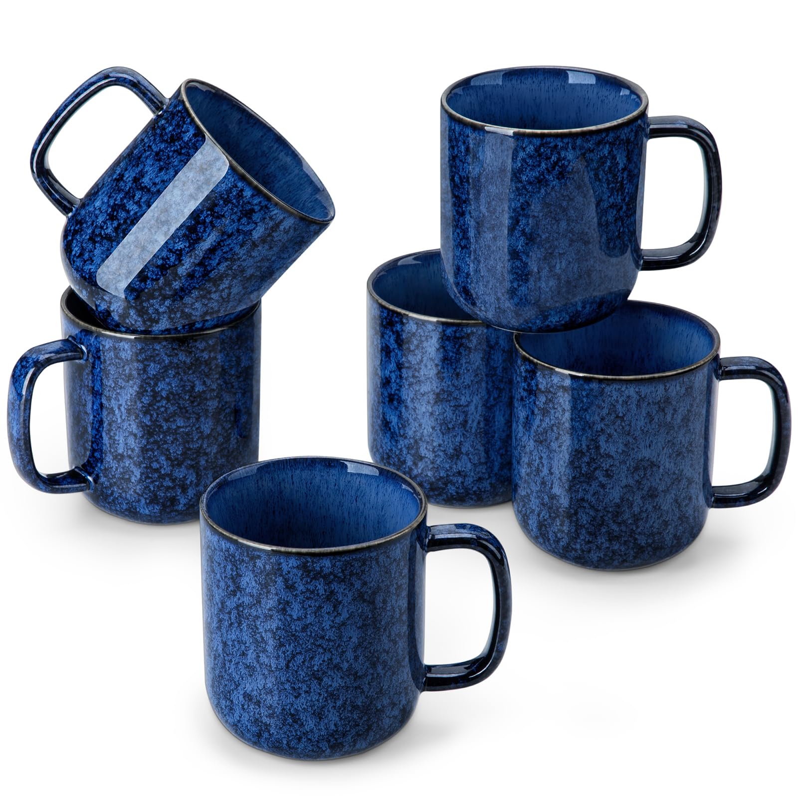 Taza vancasso STARRY 16oz interior azul, ideal para café caliente