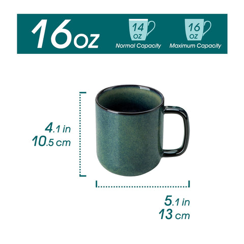 Taza vancasso Starry uso diario, color verde