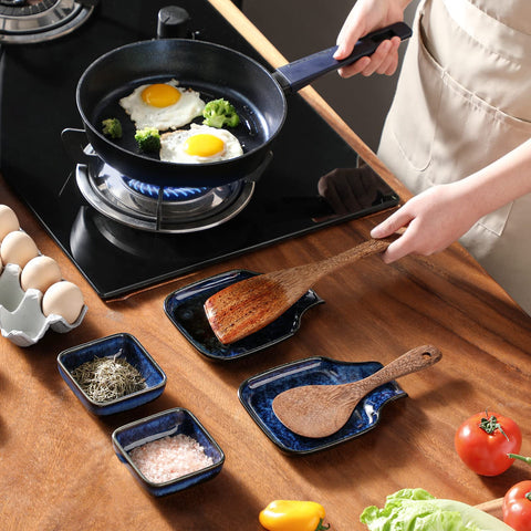 vancasso stern acabado azul jaspeado, añade estilo moderno a la mesa