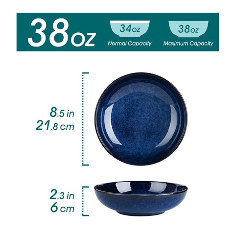 Vancasso Stern con glaseado azul artesano para una mesa elegante.