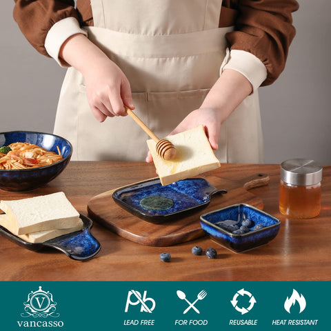 vancasso stern reposacucharas cerámico para cocina, práctico durante la cocción