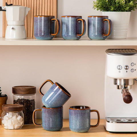 Conjunto seis tazas Vancasso para reuniones y uso diario.