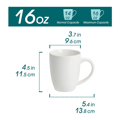 Vancasso: taza blanca con asa para un agarre cómodo.