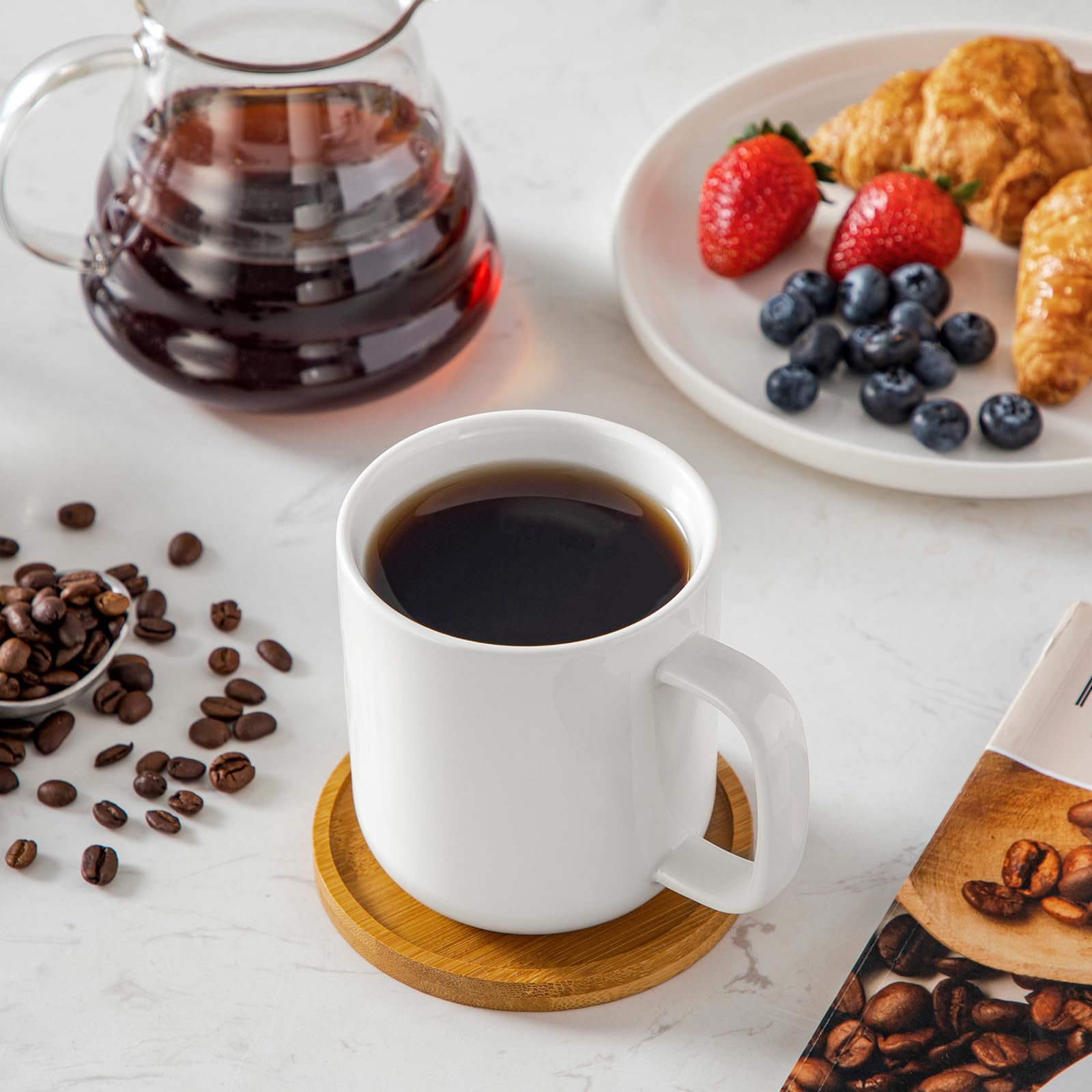 Taza Vancasso marfil-ceramica-blanca-16oz, añade elegancia a tu ritual.