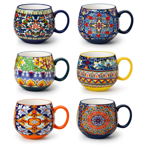 Conjunto de tazas Vancasso para café, juego de 6 piezas, ideal para desayunos con estilo.